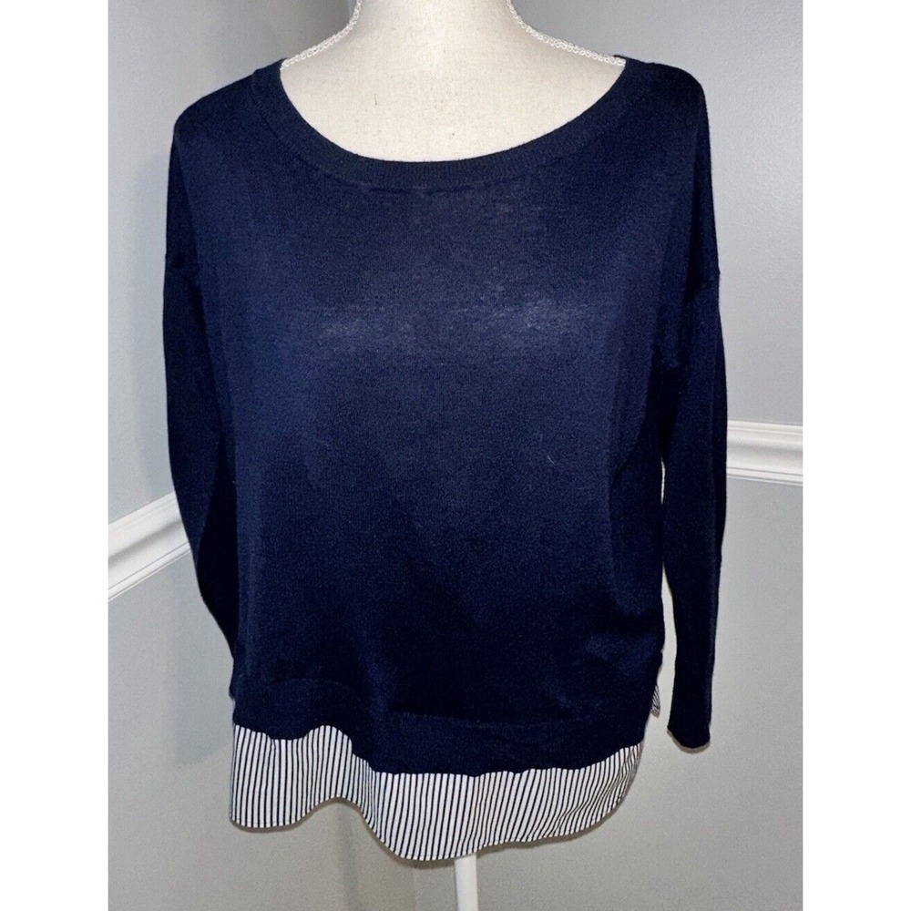 Ralph Lauren‎ Sweater Size L Layered Pullover Jumper Preppy Round Neck